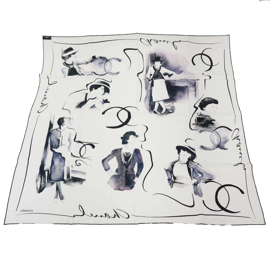 I)CHANEL シャネル ロゴプリント スカーフ ハンカチ 楽天市場