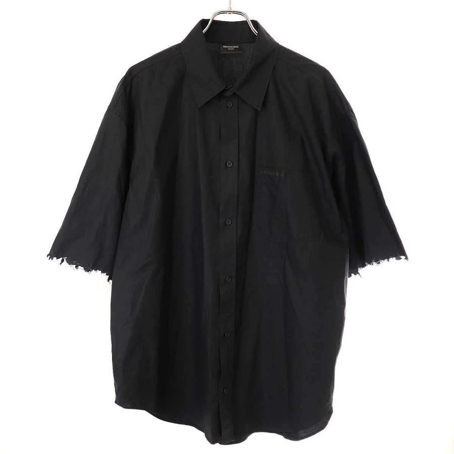 BALENCIAGA バレンシアガ 24AW S/S Large Fit Shirt ダメージ BALENCIAGA バレンシアガ 24AW S/S Large Fit Shirt ダメージ