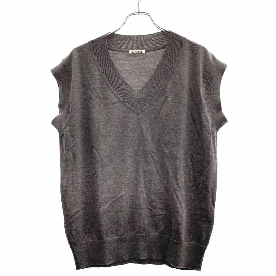 AURALEE ニットベスト AURALEE オーラリー 21AW SUPER HIGH GAUGE スーパーハイゲージニット