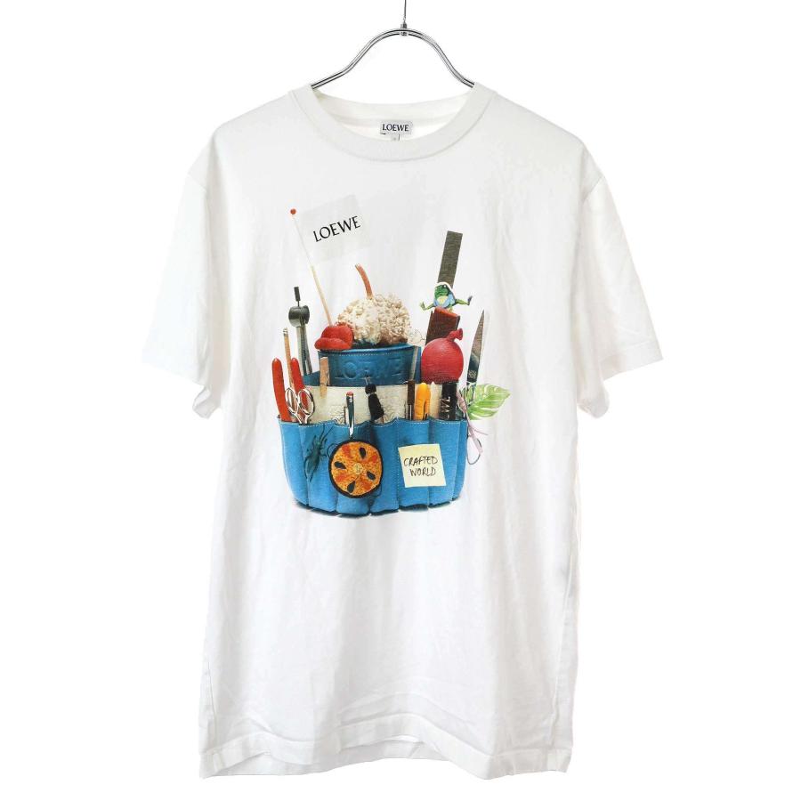 LOEWE ロエベ 2025 CRAFTED WORLD限定 Tシャツ H988Y22X06 ホワイト