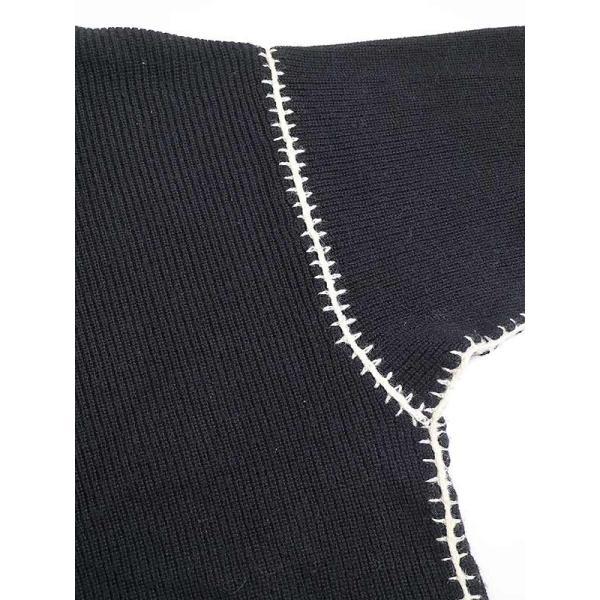 UJOH Ujoh ウジョー 21AW CREW NECK KNIT ステッチデザインニット 