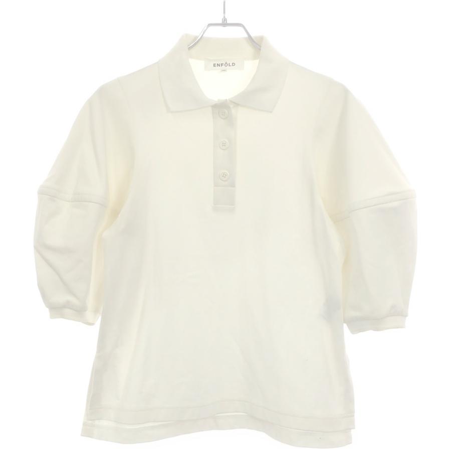 ENFOLD ストレッチカノコ 立体スリーブポロSHIRT エンフォルド ENFOLD ストレッチカノコ 立体スリーブポロSHIRT エンフォルド