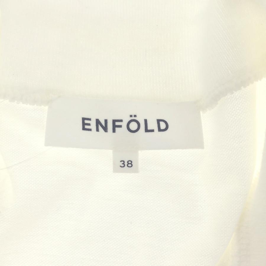 ENFOLD エンフォルド 21SS ストレッチカノコ 立体スリーブポロシャツ 300ES380-2220 ホワイト 38 ENFOLD エンフォルド 21SS ストレッチカノコ 立体スリーブポロシャツ