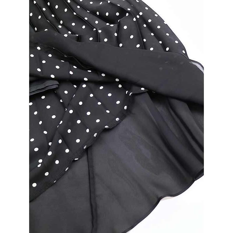 sacai サカイ 23AW Polka Dot Cotton Jersey x Satin Dress sacai サカイ 23AW Polka Dot Cotton Jersey x Satin Dress