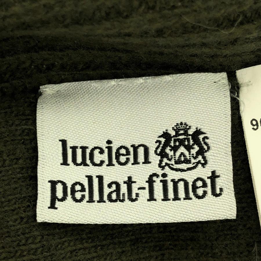 lucien pellat-finet - lucien pellat-finet ルシアンペラフィネ スカルスエードコンビネーション ウールカシミヤジップアップカーディガン  カーキ S Lucien Pellat-Finet（ルシアン・ペラフィネ） スカルスエード