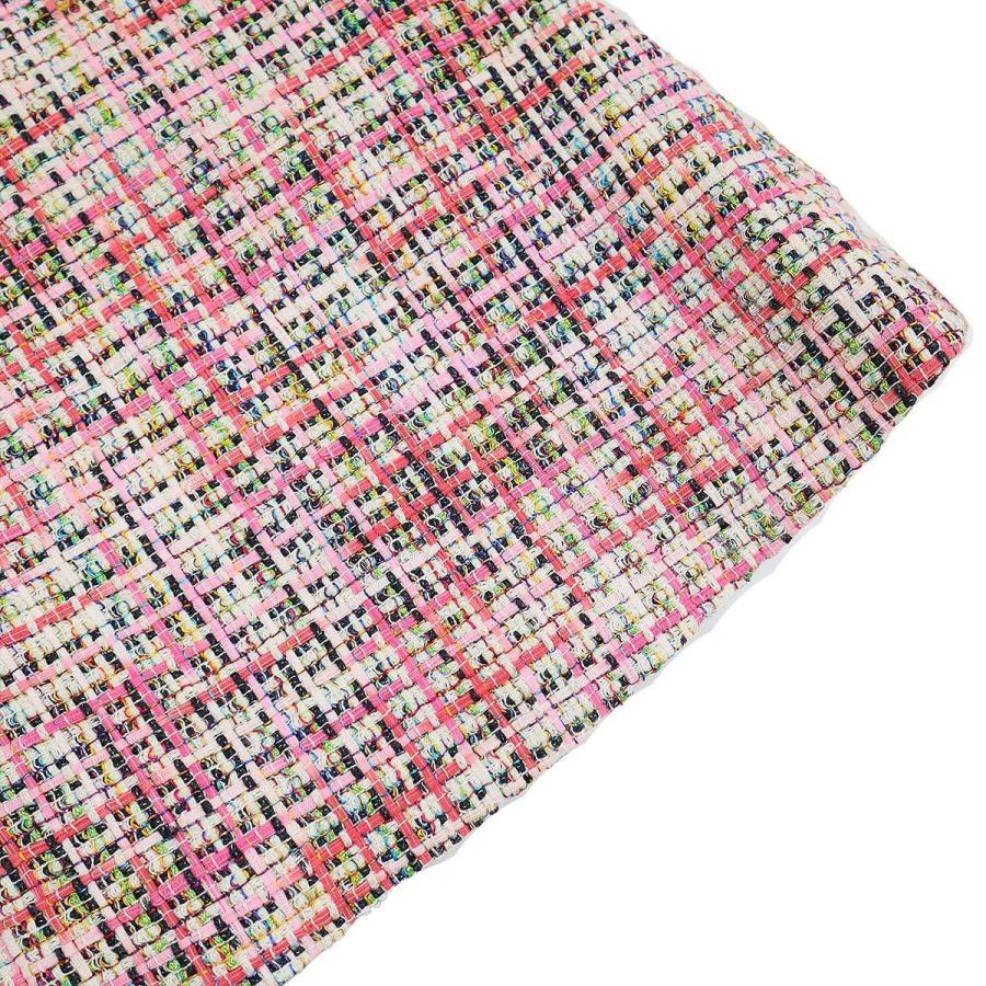 CHANEL（シャネル） マルチカラーVネックツイードワンピース  