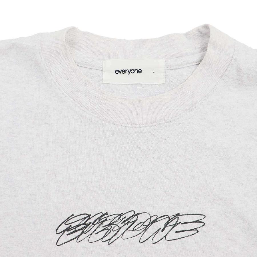 everyone LOGO BY VINCENT L/S TEE グレー