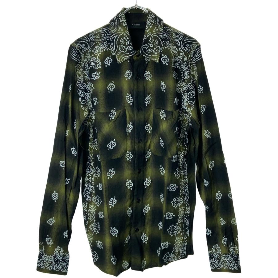 AMIRI アミリ BLEACH BANDANA SHADOW PLAID SHIRT バンダナ