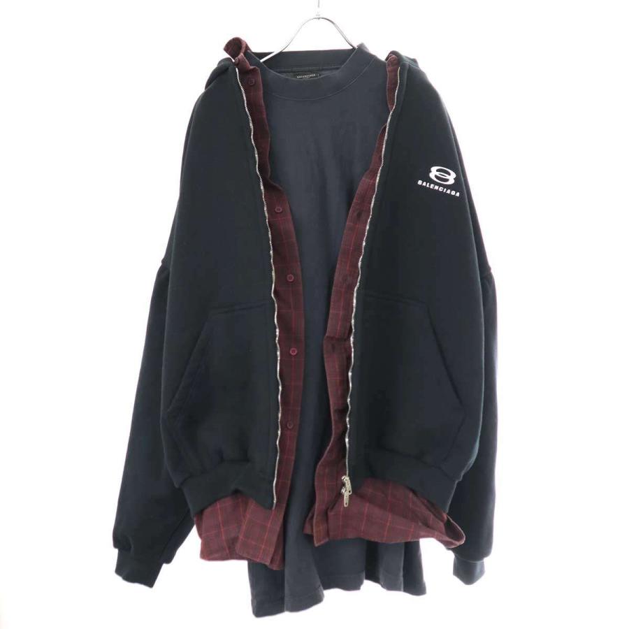 BALENCIAGA バレンシアガ 24SS Layered Hoodie レイヤード