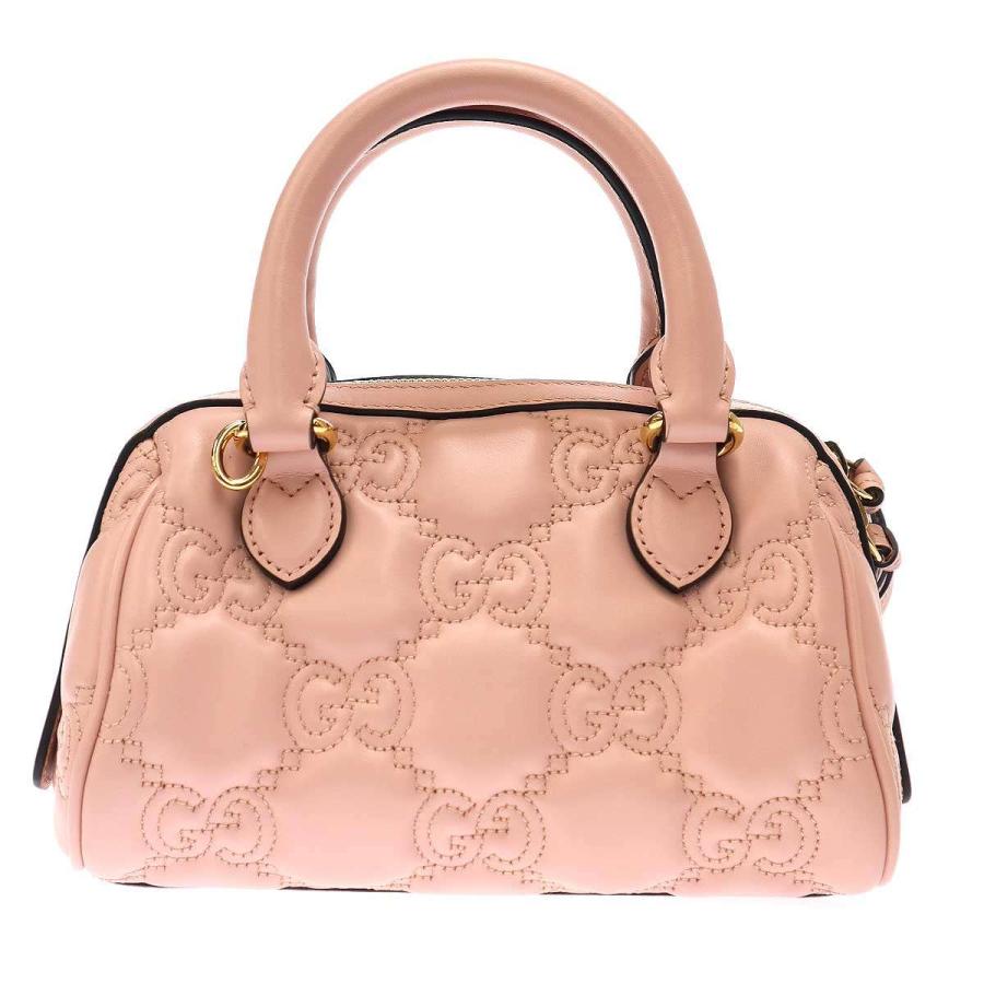 ★3日以内返品可★ 極美品 GUCCI グッチ GGマトラッセ レザー 3WAYショルダーバッグ 702251 2wayショルダーバッグ ピンク ナイロン レディース GUCCI（グッチ） GGマトラッセ 3WAYショルダーバッグ 702251 ピンク
