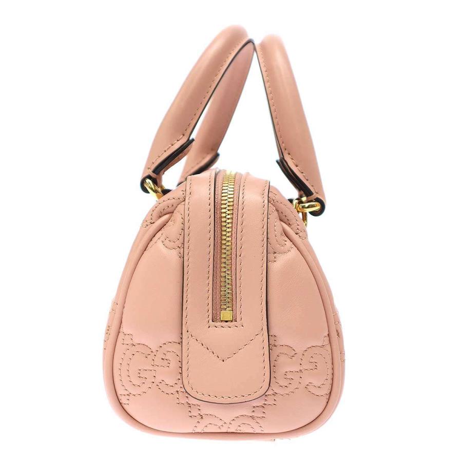 ★3日以内返品可★ 極美品 GUCCI グッチ GGマトラッセ レザー 3WAYショルダーバッグ 702251 2wayショルダーバッグ ピンク ナイロン レディース GUCCI（グッチ） GGマトラッセ 3WAYショルダーバッグ 702251 ピンク