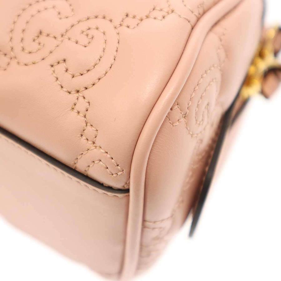 ★3日以内返品可★ 極美品 GUCCI グッチ GGマトラッセ レザー 3WAYショルダーバッグ 702251 2wayショルダーバッグ ピンク ナイロン レディース GUCCI（グッチ） GGマトラッセ 3WAYショルダーバッグ 702251 ピンク