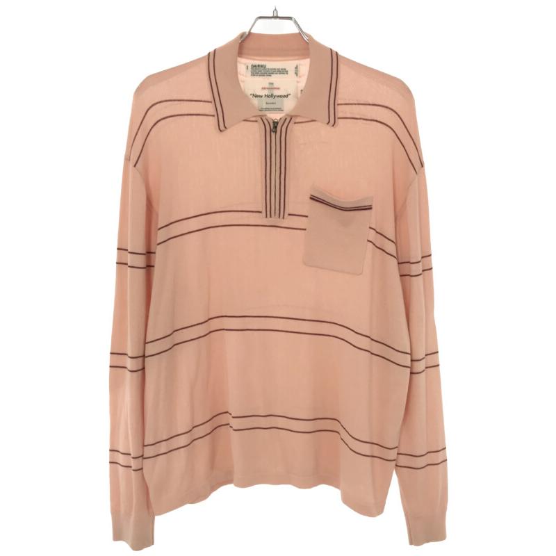 DAIRIKU ダイリク 20AW long sleeve polo Knit ハーフジップ DAIRIKU ダイリク 20AW long sleeve polo Knit ハーフジップ