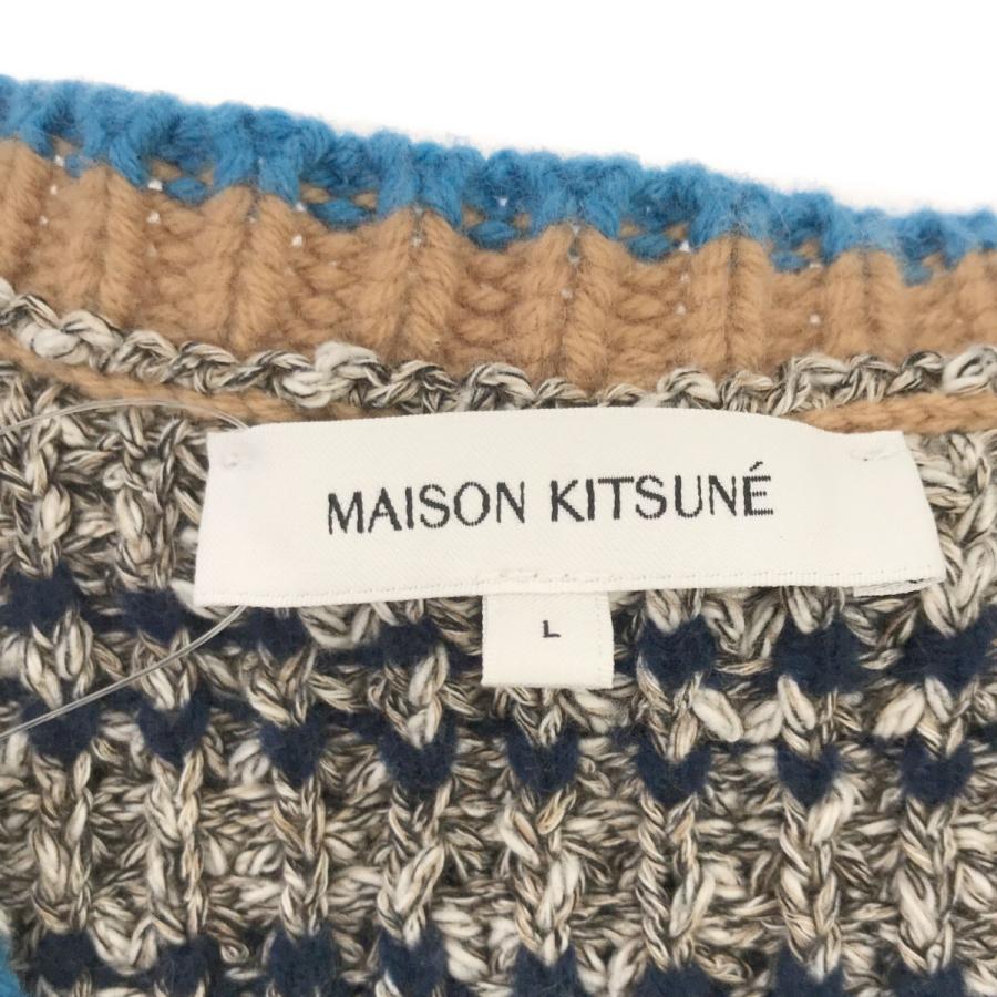 MAISON KITSUNE（メゾン キツネ） 23AW BOLD FOX HEAD Vネックプル