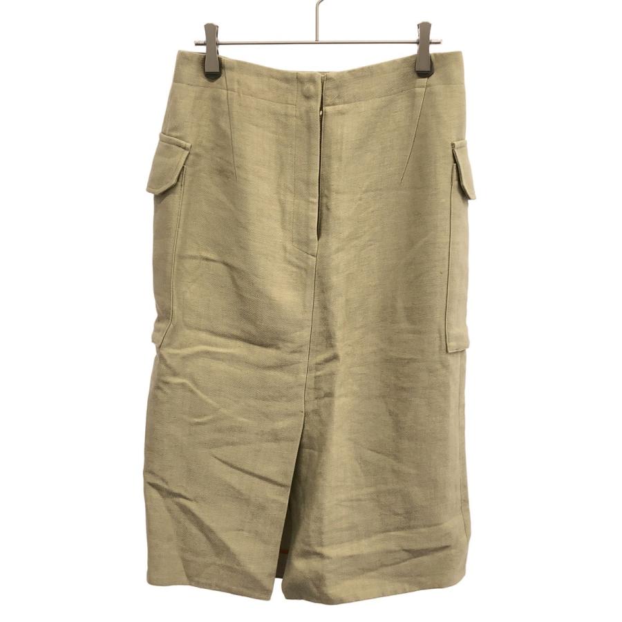 Drawer ドゥロワー リネンキャンバスポケットタイトスカート 6524-299-1061 ベージュ 36 ITFCKZ83BYGL | DRAWER | 01