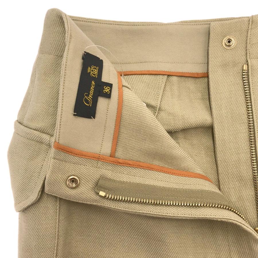 Drawer ドゥロワー リネンキャンバスポケットタイトスカート 6524-299-1061 ベージュ 36 ITFCKZ83BYGL | DRAWER | 03