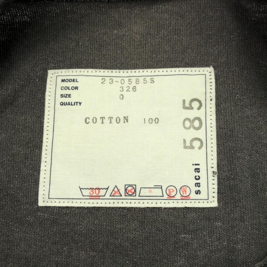 sacai バックプリントT 関税・送料込】sacai ハイビスカス プリントバック Tシャツ (sacai/T