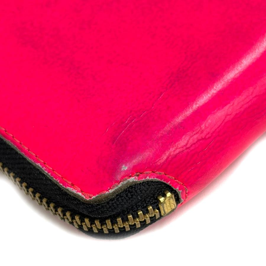 COMME des GARCONS コムデギャルソン スーパーフロー ラウンドジップレザーウォレット 財布 8Z-H021-051 ピンク COMME des GARCONS（コムデギャルソン） スーパーフロー ラウンド