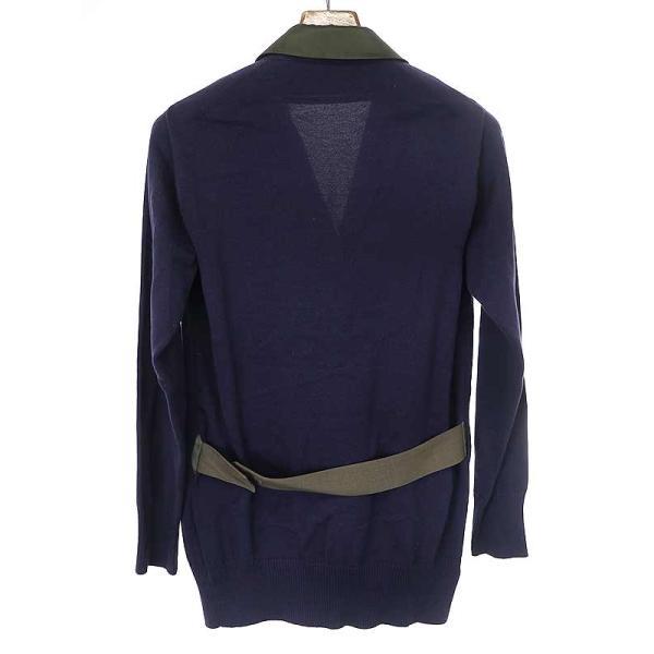 sacai 21ss サイズ1 カーディガン sacai サカイ 21SS Suiting x Knit Cardigan スーチングニット