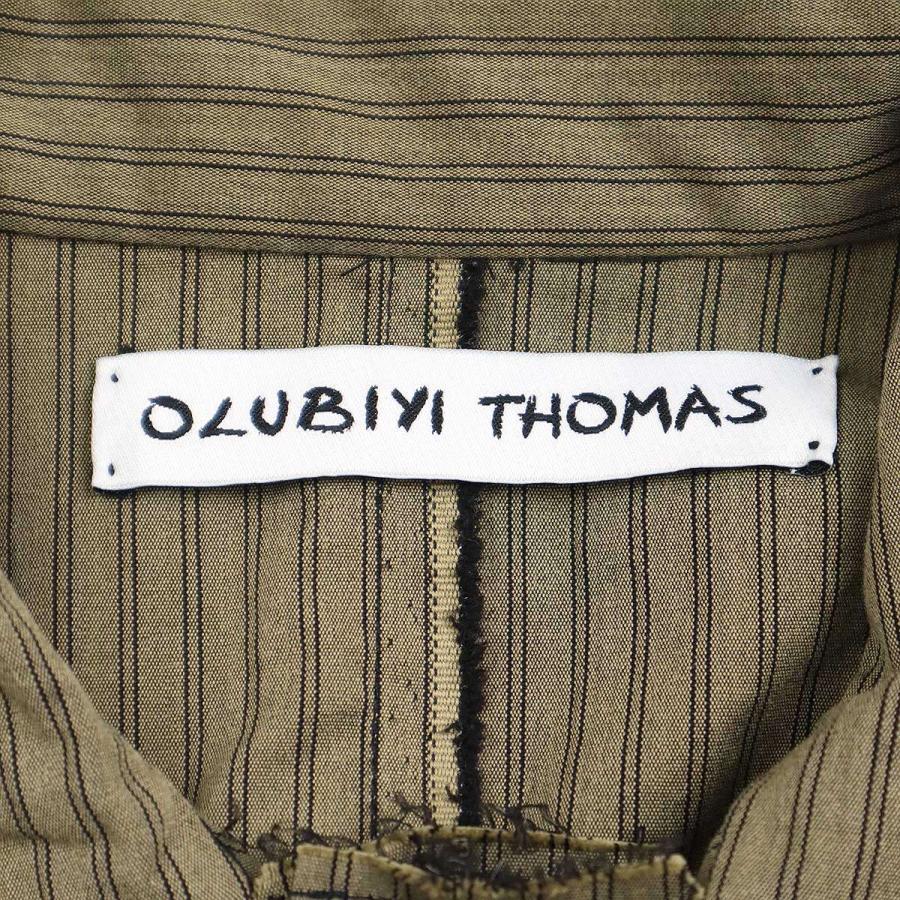 OLUBIYI THOMAS オルヴィトーマス 23AW Pin Stripe Work Wear Shirt 