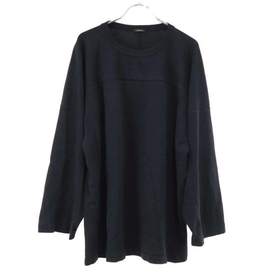 COMOLI（コモリ） 23AW フットボールTシャツ Y03-05004 ブラック 3