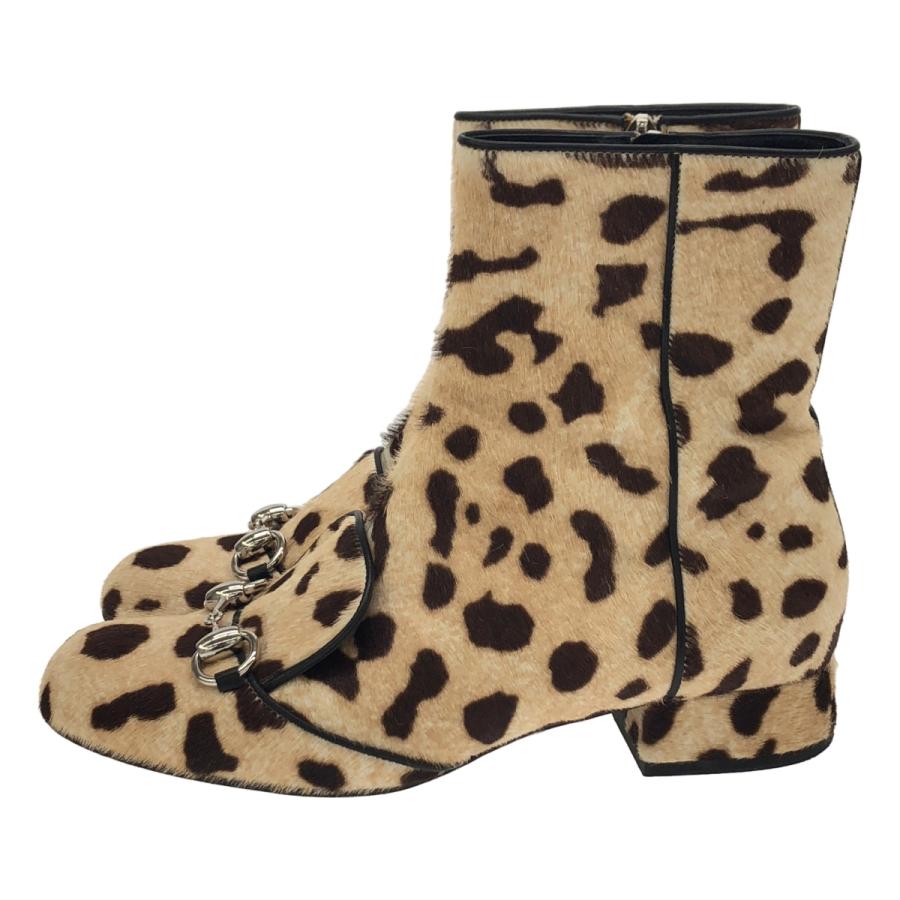 GUCCI（グッチ） ホースビット ハラコ ブーツ 362993 ベージュ 35 1/2