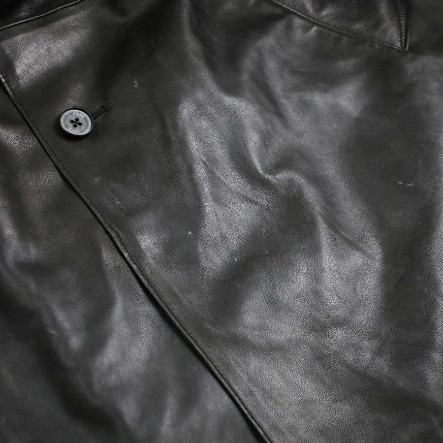 YOAK YOKE ヨーク 24SS LEATHER CUT-OFF HALF COAT レザーカット YOAK YOKE ヨーク 24SS LEATHER CUT-OFF HALF COAT レザーカット