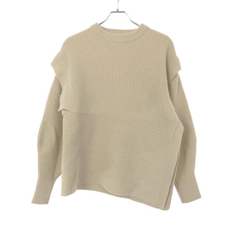 CLANE（クラネ） 2WAYスラントニットトップス アイボリー 1 11106-1272