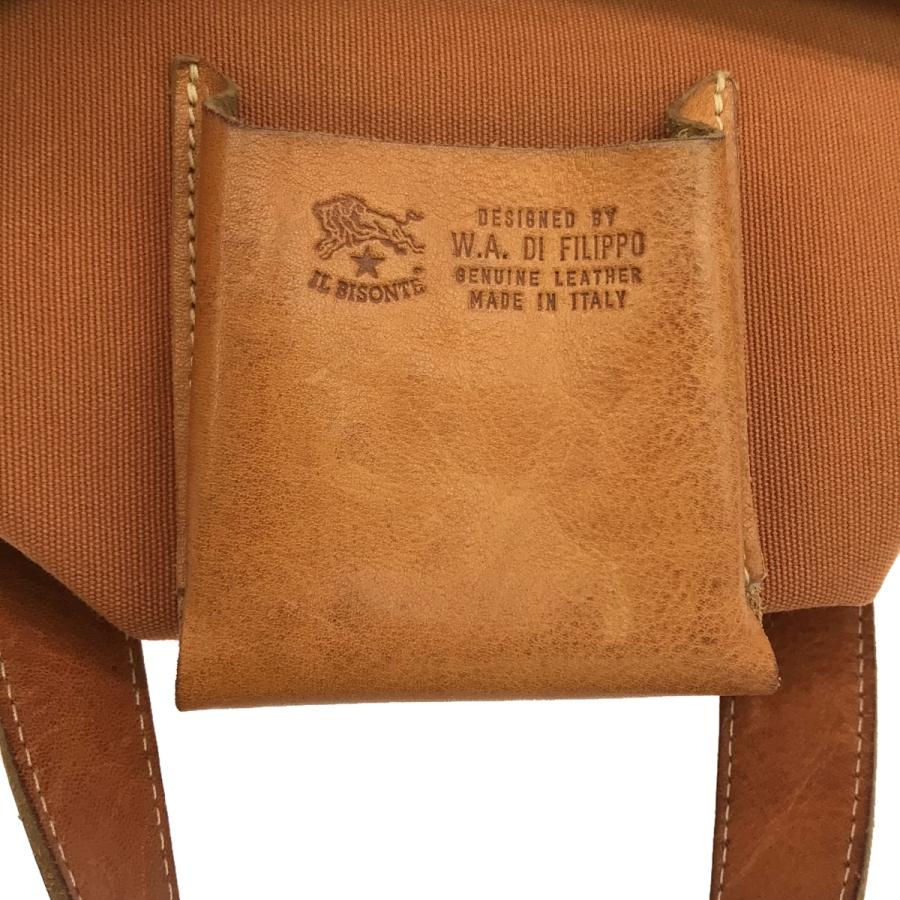 IL BISONTE イル ビゾンテ レザーロゴトートバッグ ブラウン系 IL BISONTE イル ビゾンテ レザーロゴトートバッグ ブラウン系