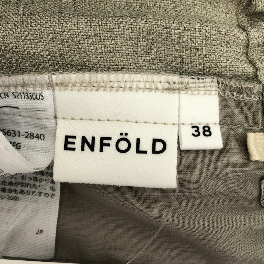 ENFOLD（エンフォルド） リネンライクリラックスワイドゴムトラウザー