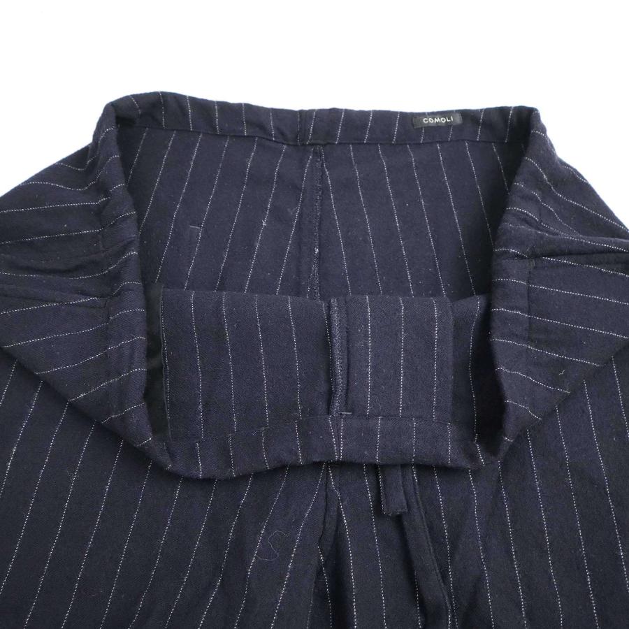 COMOLI コモリ 20AW 強縮ウールストライプジャケット&イージーパンツ