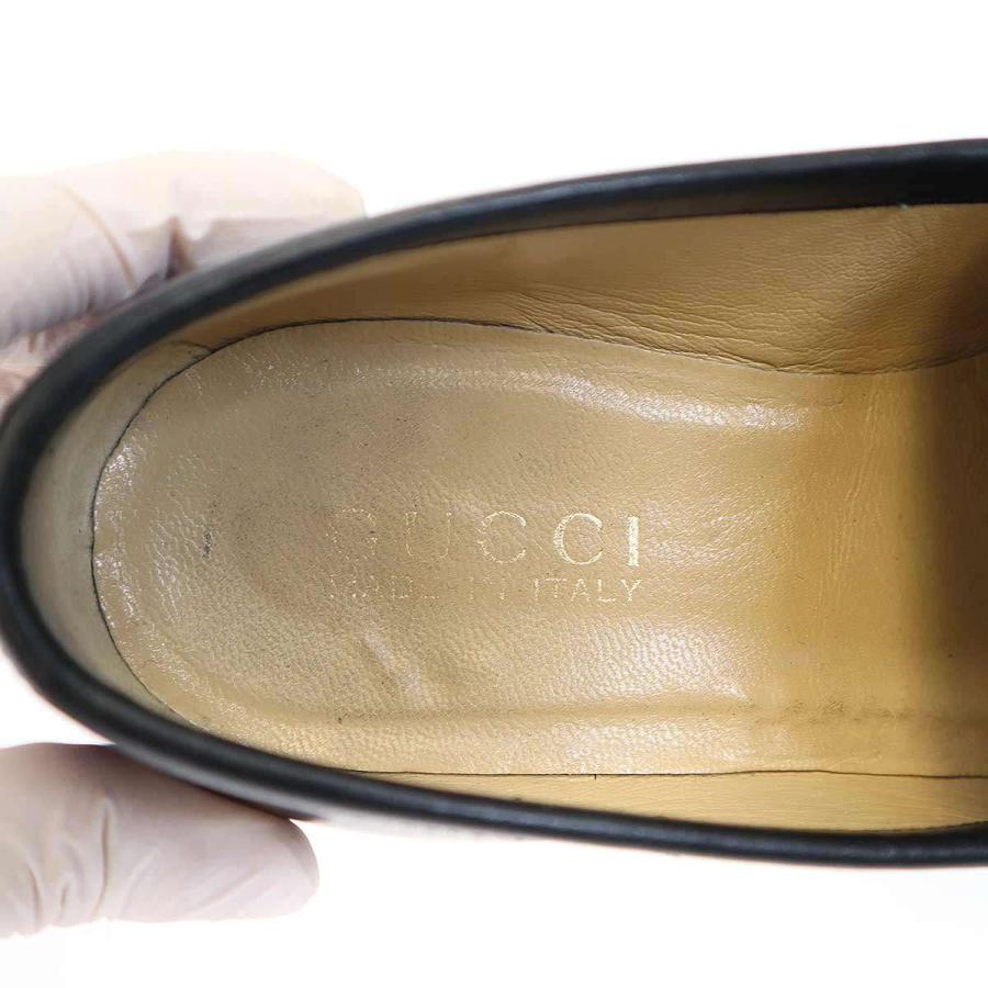 GUCCI（グッチ） ホースビットレザーローファー 100 0255/1 ブラック