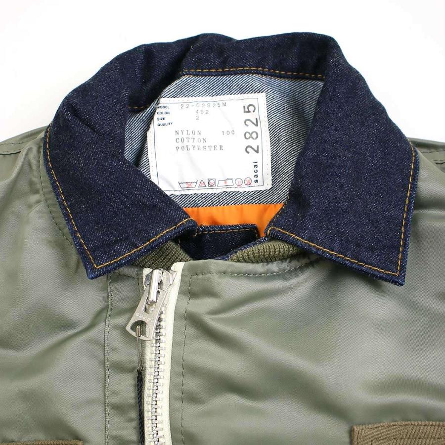 sacai サカイ 22AW Nylon Twill Mix Blouson ナイロン ツイル sacai サカイ 22AW Nylon Twill Mix Blouson ナイロン ツイル