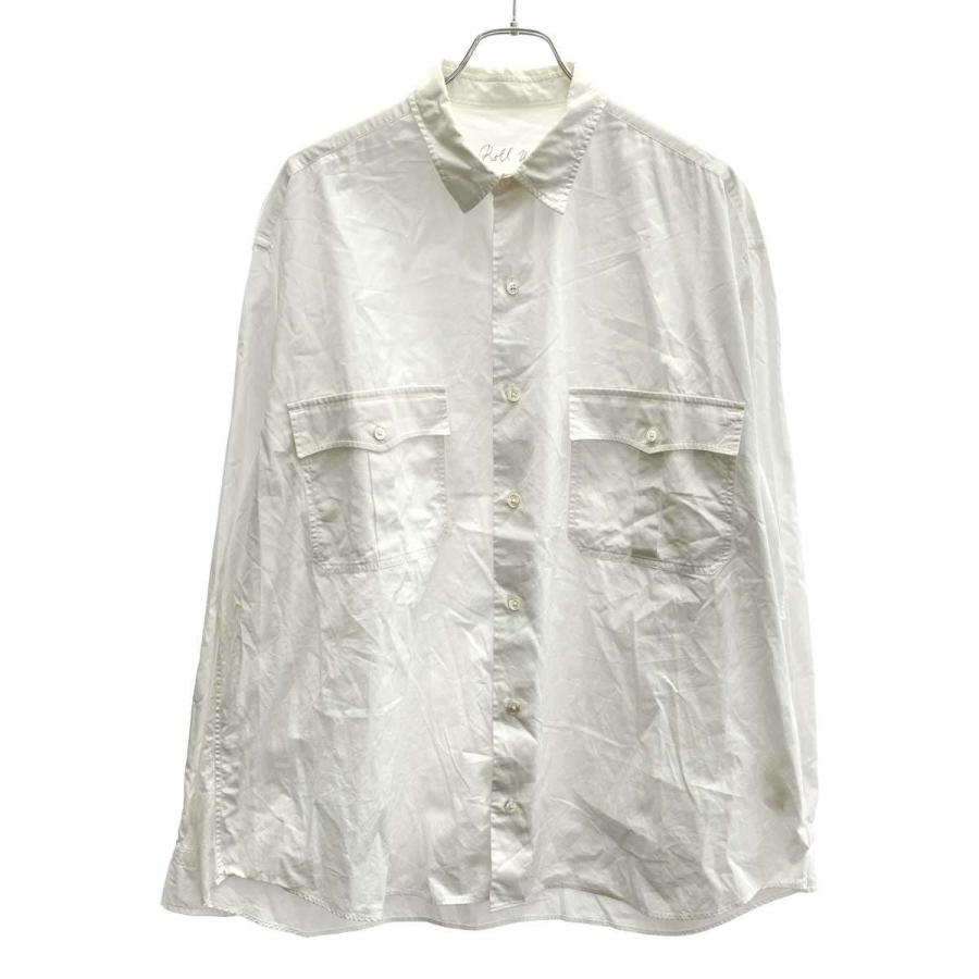 ポータークラシック　ロールアップシャツ　 キュプラ　ホワイト　サイズXL ROLL UP SOFT CUPRO SHIRT（ロール アップ ソフト キュプラ シャツ