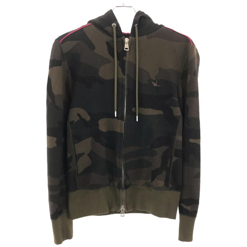 1piu1uguale3 ウノピゥウノウグァーレトレ CAMO ZIP PARKA 迷彩 
