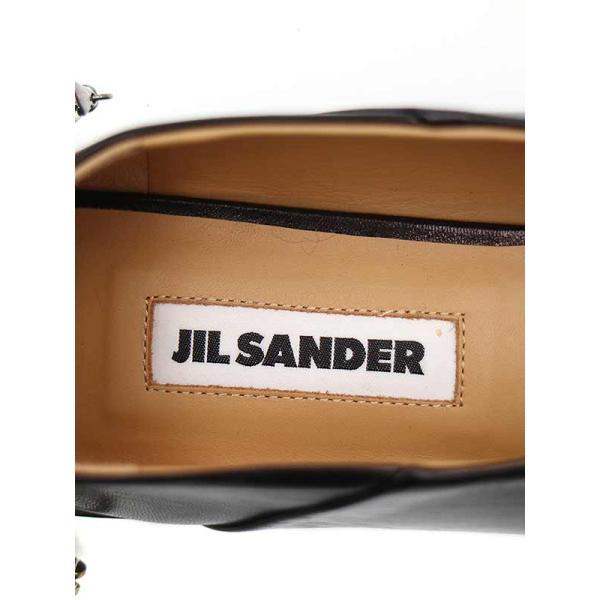 JIL SANDER（ジルサンダー） バンブーストラップ レザーフラット