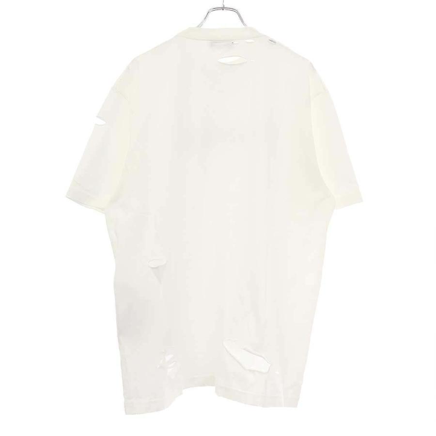 BALENCIAGA バレンシアガ 21SS デストロイオーバーサイズTシャツ BALENCIAGA（バレンシアガ） 21SS ロゴプリント デストロイオーバー