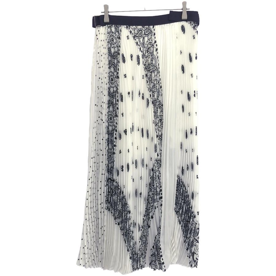 sacai サカイ 21SS Archive Print Mix Skirt アーカイブバンダナ