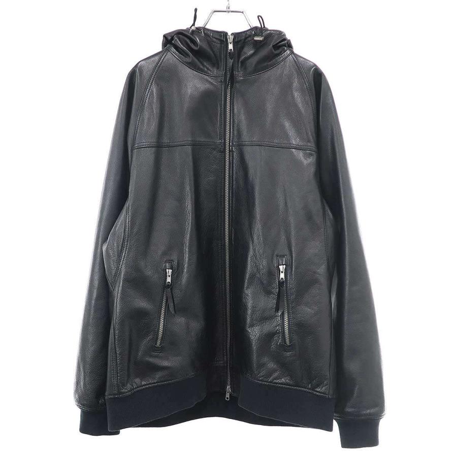 Y'2 LEATHER ワイツーレザー カウレザージップアップフーデッド