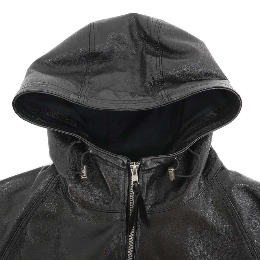 Y'2 LEATHER ワイツーレザー カウレザージップアップフーデッド