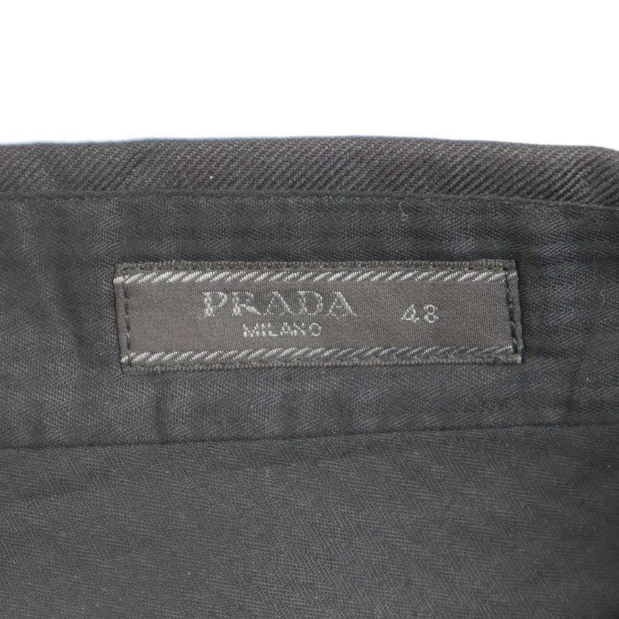 PRADA（プラダ） 23SS ウールモヘアスラックスパンツ UP0214 ブラック