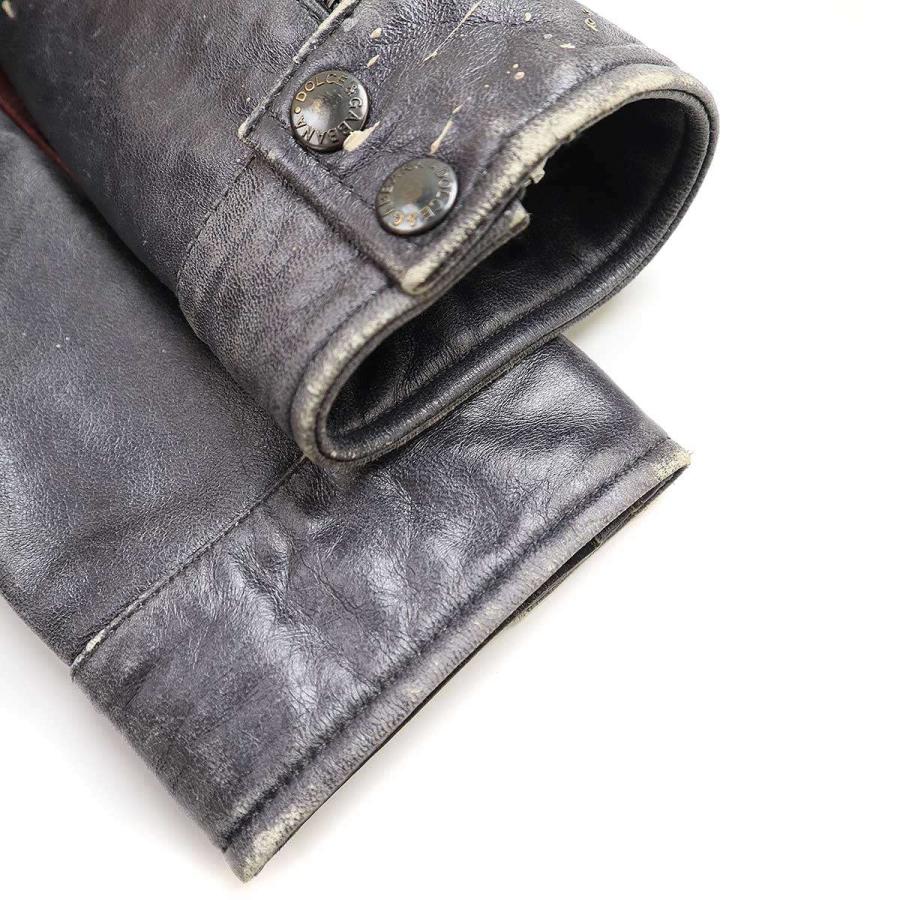 DOLCE&GABBANAグレー レザー シングルライダースジャケット DOLCE&GABBANA（ライダースジャケット）のフリマアイテム一覧