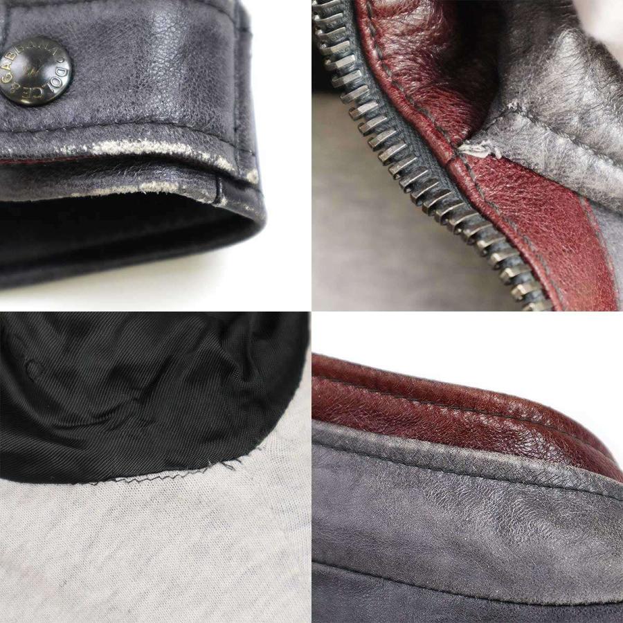 入手困難 ドルチェ&ガッバーナ シングルライダース レオパード柄 羊革 L 入手困難 ドルチェ&ガッバーナ シングルライダース レオパード柄 羊革