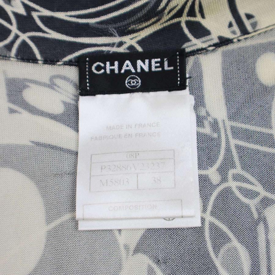 CHANEL（シャネル） 2008年 リボンネックシルクノースリーブトップス 