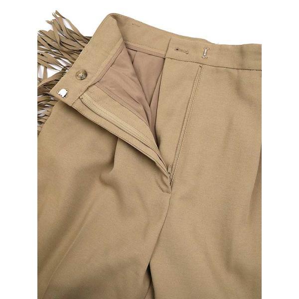 CLANE クラネ FRINGE TAPERED PANTS フリンジテーパードパンツ 