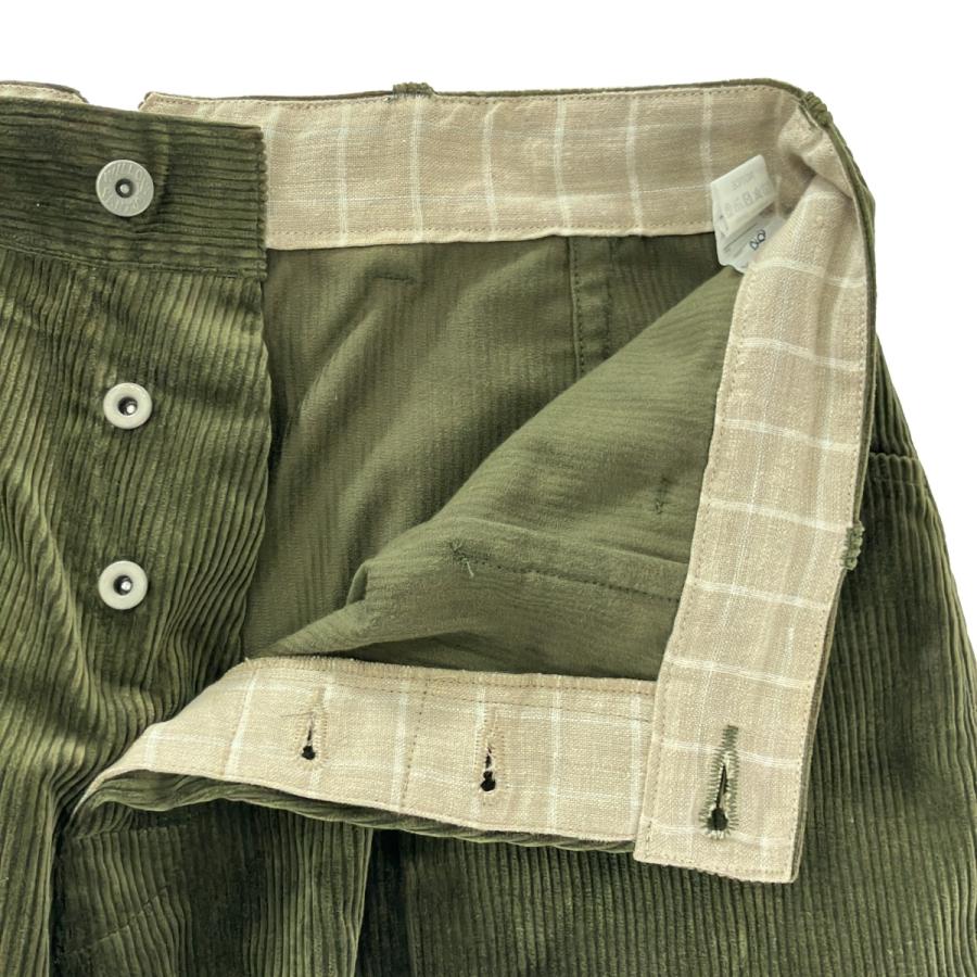Willow Pants ウィローパンツ コーデュロイワイドパンツ カーキ