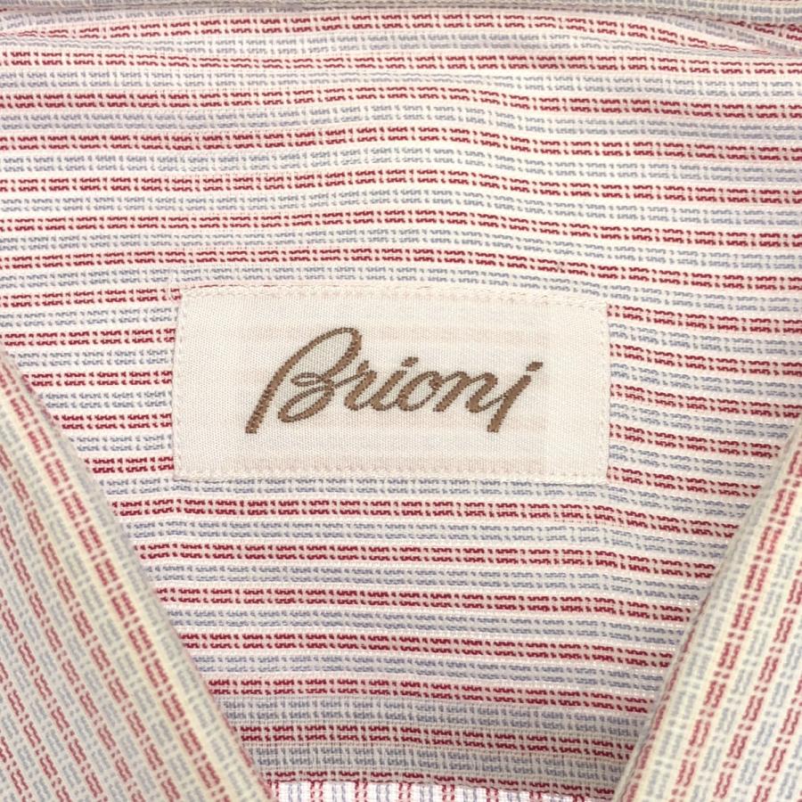 Brioni（ブリオーニ） 総柄コットンシャツ レッド 40 ITGBH8JKKMJK