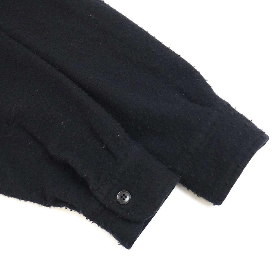 COMOLI コモリ 23AW 縮絨ウールハーフジップシャツ Y03-02010 COMOLI コモリ 23AW 縮絨ウールハーフジップシャツ Y03-02010
