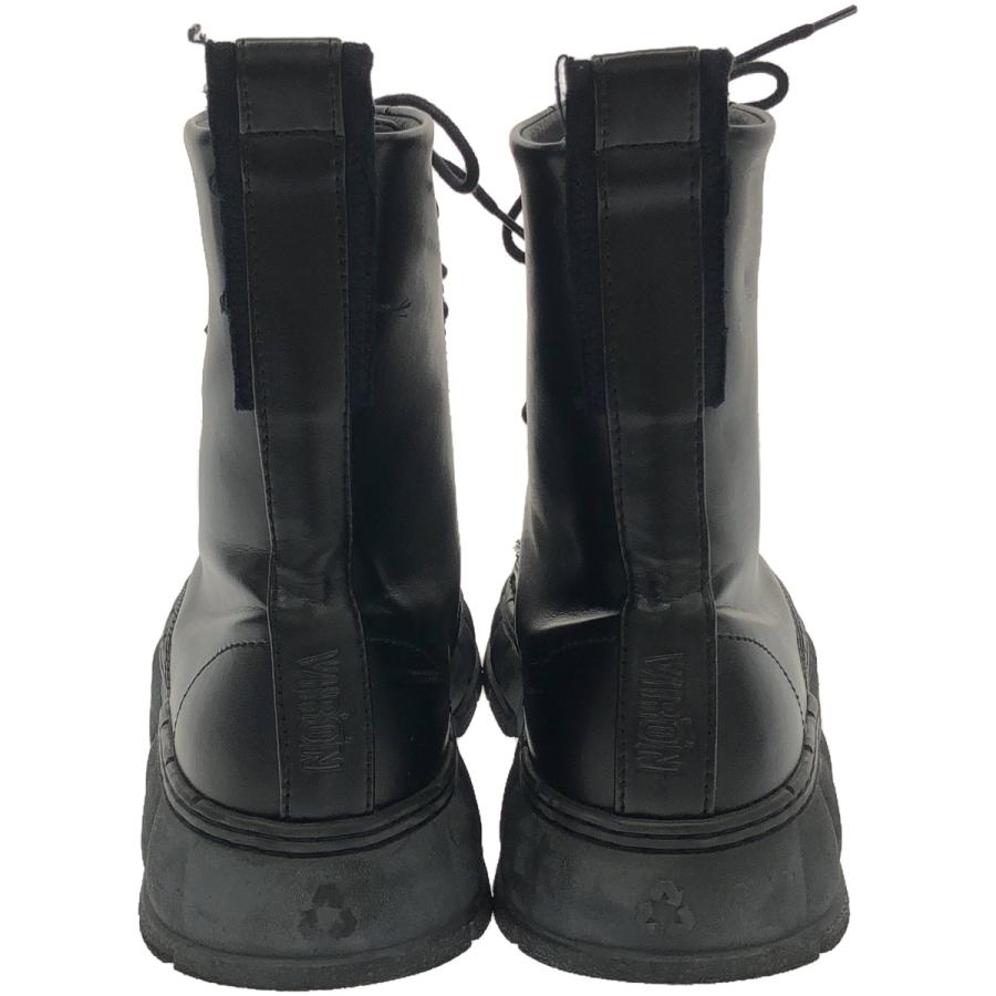 VIRON アップルレザー レースアップ ハイカットブーツ BLACK VIRON アップルレザー レースアップ ハイカットブーツ BLACK
