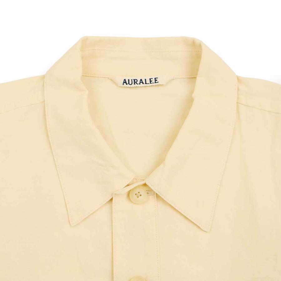 AURALEE オーラリー 23SS High Density Finx Linen Weather Half 